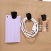 xozeooeu 70 Pcs Cubicle Clips for Fabric Walls, Black Plastic