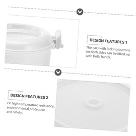 Cabilock Microwave Rice Cooker Multifunctional Rice Cooking Container for Prep Compact Size for Home Use Ideal Rice Making Tool for Quick and Convenient Cooking