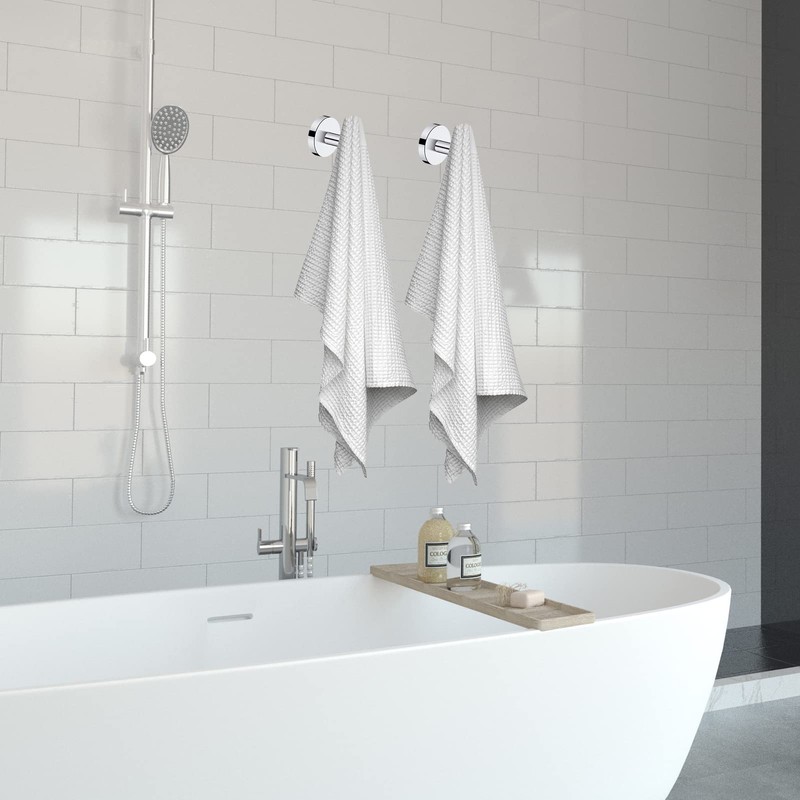 Neween 2PCS Bathroom Towel Hook, Screw in Coat Hooks Wall