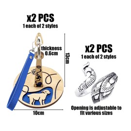 ZBHDEYG 2 Pieces Yarn Holders, 2 Pieces Crochet Rings, Bracelet Yarn Holder, Knitting Rope Dispenser, Practical Yarn Holder to Prevent Yarn Tangles, Sewing Accessories