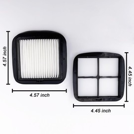 NKA 97D5 Pet Hair Eraser Filter Replacement, Compatible with Bissell Pet Eraser Corded Handheld Vacuum 33A1, 35V4, 47R5 Series, Replace Part #2037416, 2031432 (2 Pack)