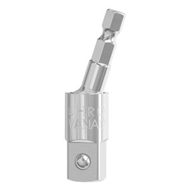 FOCMKEAS Power Drill Sockets Adapter 1/2" Impact Square Drive Adapter, 360°Rotatable Hex Shank Impact Driver Socket Adapter/Extension, Swivel Socket to Drill Adapter, CRV