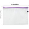 Plastic Wallets A5-24 Pcs Plastic Folders Document Wallets A5 Ziplock