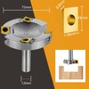 SpeTool Nickel-Plated Face Milling Cutter 12 mm Shank 75 mm