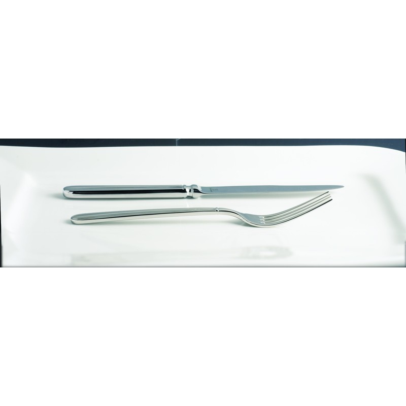Fortessa Metropolitan 18/10 Stainless Steel Flatware, 5 Piece Place Setting,
