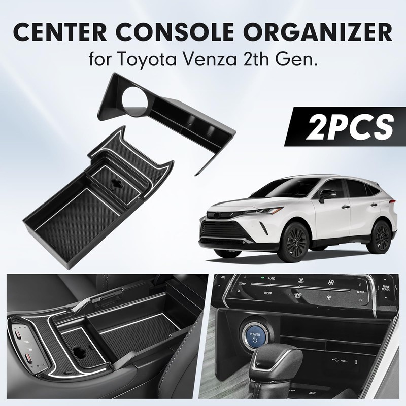 Autorder 2PCS Center Console Organizer for 2021 2022 2023 2024