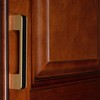 GlideRite Hardware 3-3/4 in. Center Embossed Leather Strip Cabinet Pull