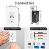 Night Light USB C Outlet,KCMYTONER 2PK 15A Fast Charging Wall