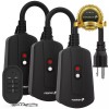 Fosmon 100FT Outdoor Indoor Wireless Remote Control Outlet [3 Reciever/1