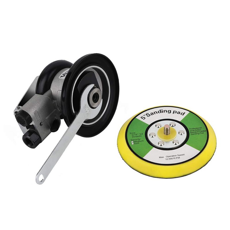 Valianto 5" Air Random Orbital Sander, Dual Action Pneumatic Orbit