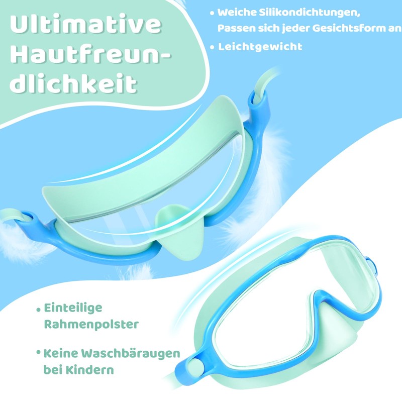 Vvinca Swimming Goggles Children Pack of 2 for Years 3-6