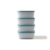 TUPPERWARE Freezer container 450 ml white-blue (4) ice crystal container