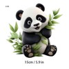 2 PCS Cute Panda with Bamboo Leaves Vinyl Decal Sticker,