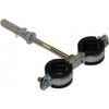 Anti Vibration Double Metal Pipe Clips Clamps Rubber Lined for 15-20mm Pipes (3/8" BSP)