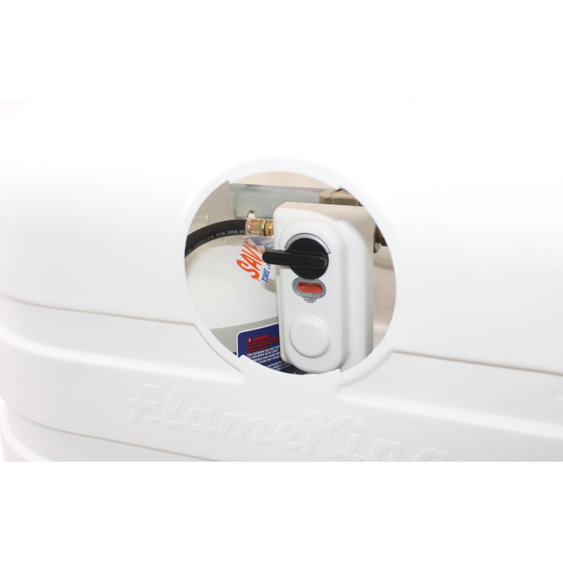 Flame King Dual 20LB LP Propane Tank Light Plastic Heavy