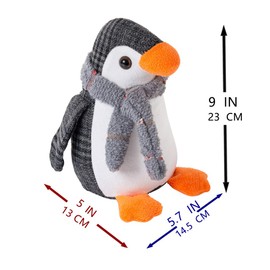 Marwood Cute Door Stopper Decorative Door Stops for Home and Office, Penguin Weighted Interior Doorstop Fabric Stuffed Animal Door Stopper Floor Decorative