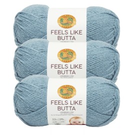 Lion Brand (3 Pack) Lion Brand Yarn 215-108A Feels Like Butta Yarn, Dusty Blue