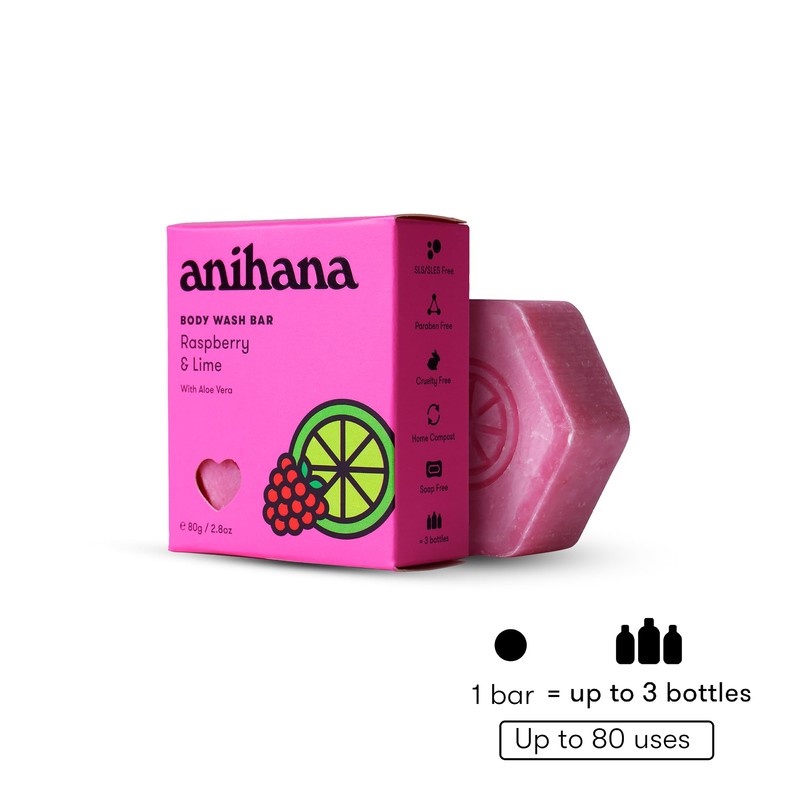 ANIHANA Body Wash Bar with Coconut Oil and Aloe Vera,