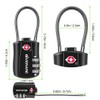 GIVERARE TSA Approved Luggage Locks, Combination Travel Cable Lock, Re-settable