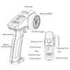 2.4G 4CH RC Remote and Receiver Controller LCD Display RC