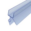 Frameless Shower Door Bottom Seal with Drip Rail for 1/2"(12mm)