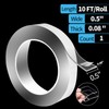 Art3d Double-Sided Tape (10FT), Traceless, Removable, Reusable, Washable - Multipurpose