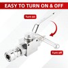 Toolly High Pressure Washer Ball Valve Kit, 3/8 Inch Quick