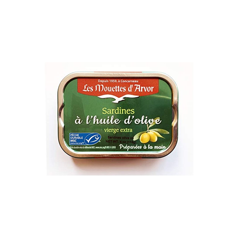 Mouettes d'Arvor Gonidec French Sardines Fillets in Extra Virgin Olive