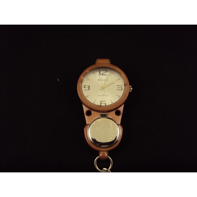 Dakota Watch ~ Magnifier Flip Clip, 7983-6 (Brown), Water Resistant