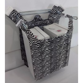 Retail Supply US Zebra Print Design Plastic T-Shirt Retail Shopping Bags Handles 11.5" x 6" x 21" - Qty. of 50