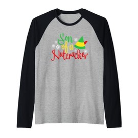 Son Of A Nutcracker Shirt Funny Christmas Costume Raglan Baseball Tee