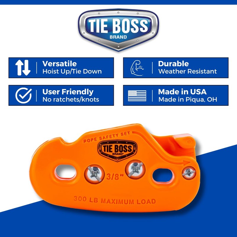 Tie Boss - 3/8 Inch, Heavy Duty, (300 lbs Working