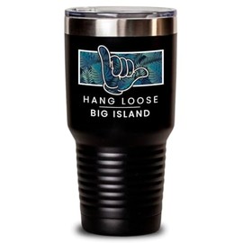 Cool Big Island Hawaii Shaka Hawaiian Tumbler Insulated 30oz