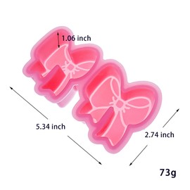(300 Design Optional) MUBYOK M456 Cute Bow Silicone Freshie Mold for Baking Aroma Beads Car Freshie Supplies