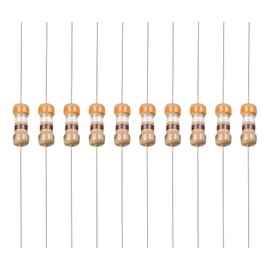 YOKIVE 400pcs Carbon Film Resistors 1/4W 390 Ohm 5% Tolerance Resistors for DIY Electronic Projects 4 Color Bands 45x2.3mm