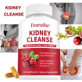 Fearathe Kidney Cleanse Capsules,Suppo
