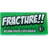 Fracture Skateboards Dual Coloured Skateboard Bearings Abec 7 Green Black