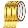 ninesung 5 Rolls Gold Washi Tape, 1/2" x 164 Ft/Roll