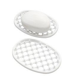 Jaboneras de Ducha (2 Unidades), de Silicona Antideslizante, con Orificios de Drenaje eficientes, Ideales para el nicho o Estante de la Ducha.