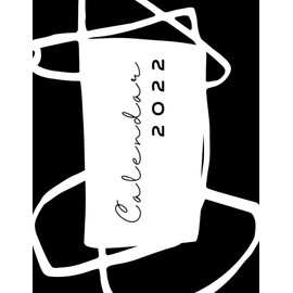 Black Minimalist 2022 Calendar