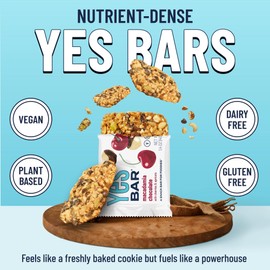 The YES Bar YES Bar – Macadamia Chocolate – Plant Based Protein, Decadent Snack Bar – Vegan, Paleo, Gluten Free, Dairy Free, Low Sugar, Healthy Snack, Breakfast, Low Carb, Keto Friendly (Pack of 6)