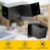 Pergola Slanted Roof Bracket kit 4 Pack,3-Way 15-Degree Right Angle