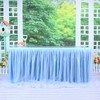 aromm Tulle Table Skirt Cover for Baby Shower Wedding Parties
