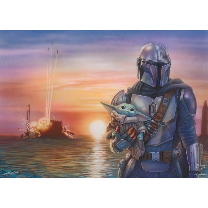 Schmidt Spiele 57377 Thomas Kinkade, Lucas Film, The Mandalorian, A