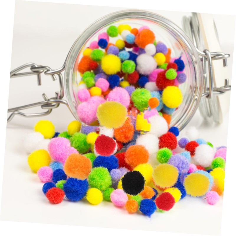 Operitacx Craft Decorations Bulk Mini Fluffy Pompoms Pompon Balls for