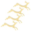 4Pcs Chopstick Rest Smoother Surfaces Reusable Cute Animal Design Gold