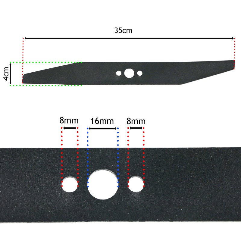 Spares2go Blade compatible with Flymo Hovervac 35 Turbo Vision Compact