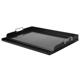 Skyflame 23"x16" Universal Grill Flat Top Griddle, Ceramic Coating Nonstick BBQ Cooking Griddle with Handles and Grease Groove, Fit for Gas/Charcoal Grills