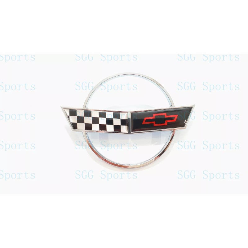 AUTO 2PC 1984-1996 C4 Corvette Chrome Front Nose Hood Rear
