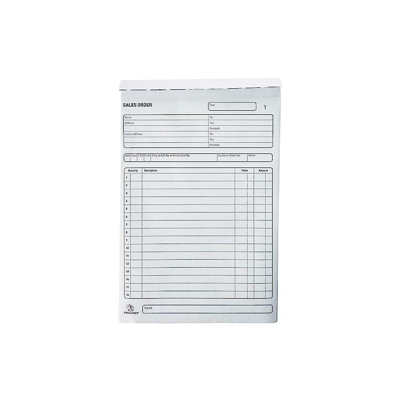 Challenge Large Duplicate Sales Order Book, 137x195mm, 400048653